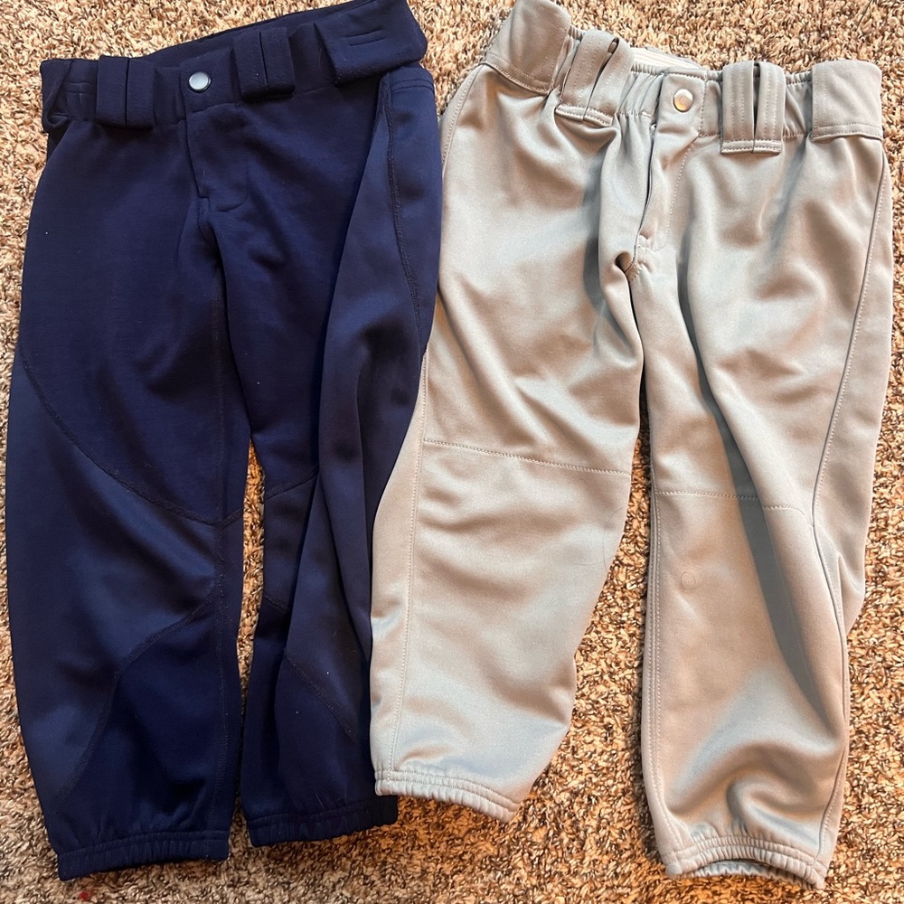 (2) pair of girls youth medium softball knickers